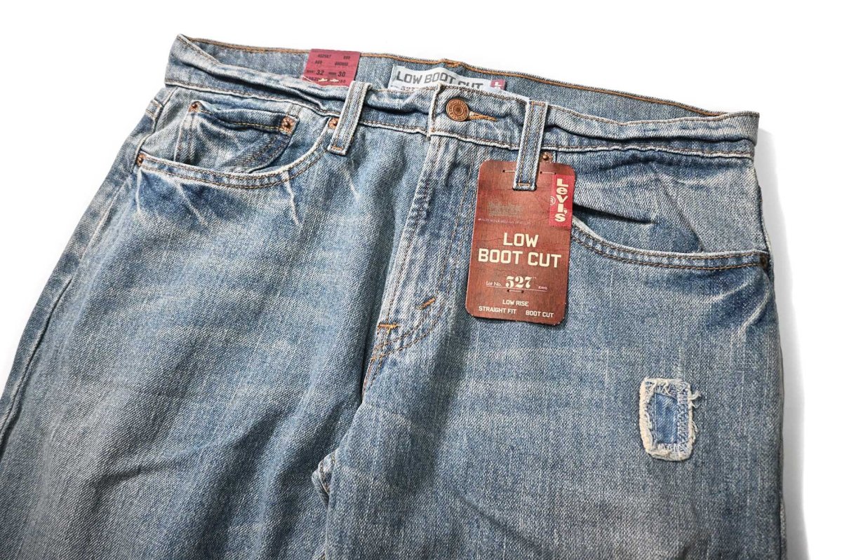 画像2: 00s Deadstock Levi's 527 Denim Pants Low Boot Cut #1054 リーバイス (2)
