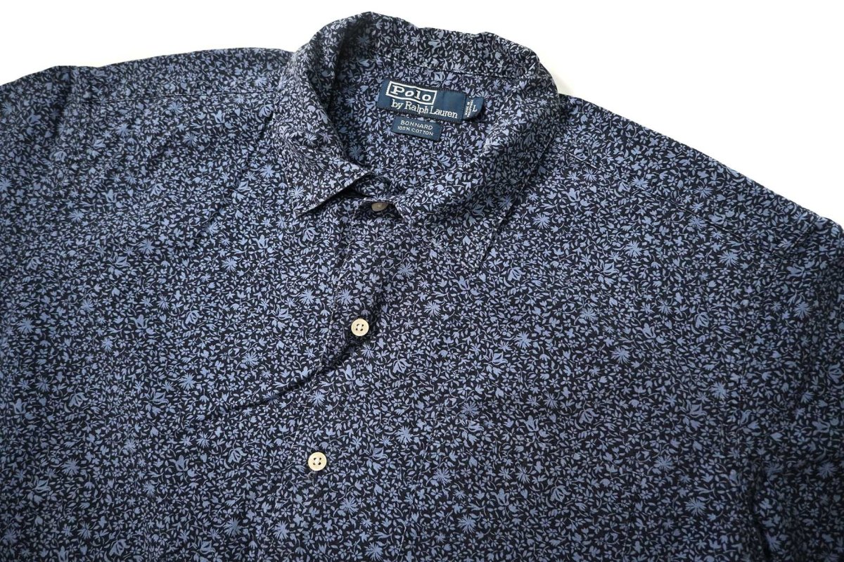画像2: 90-00s Used Polo Ralph Lauren Open Collar Shirt "Bonnard" (2)