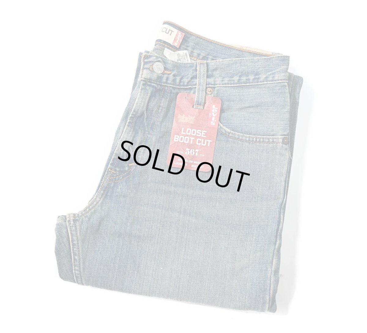 画像1: 00s Deadstock Levi's 567 Denim Pants Loose Boot Cut #0601 リーバイス (1)