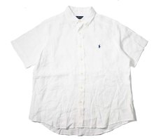 画像1: Used Ralph Lauren Short Sleeve Linen B/D Shirt "Classic Fit" (1)