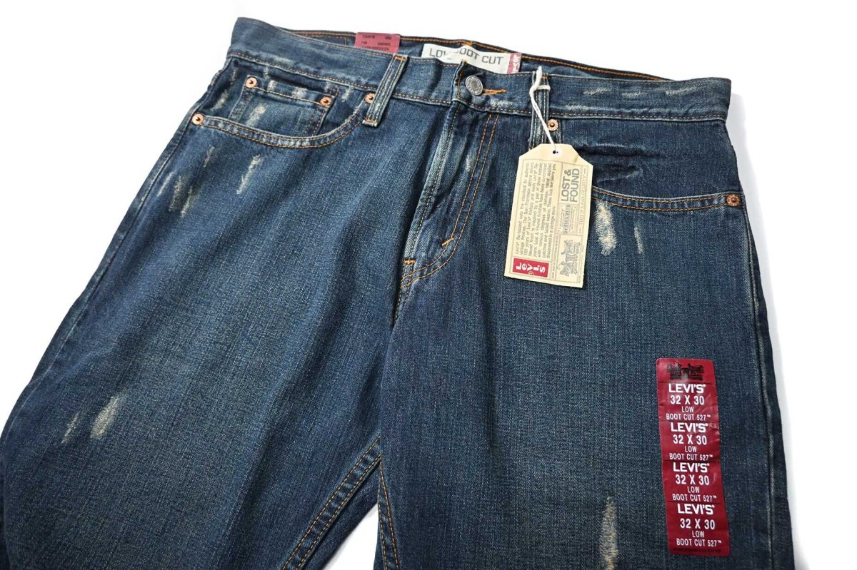 画像2: 00s Deadstock Levi's 527 Denim Pants Low Boot Cut #7201 リーバイス (2)