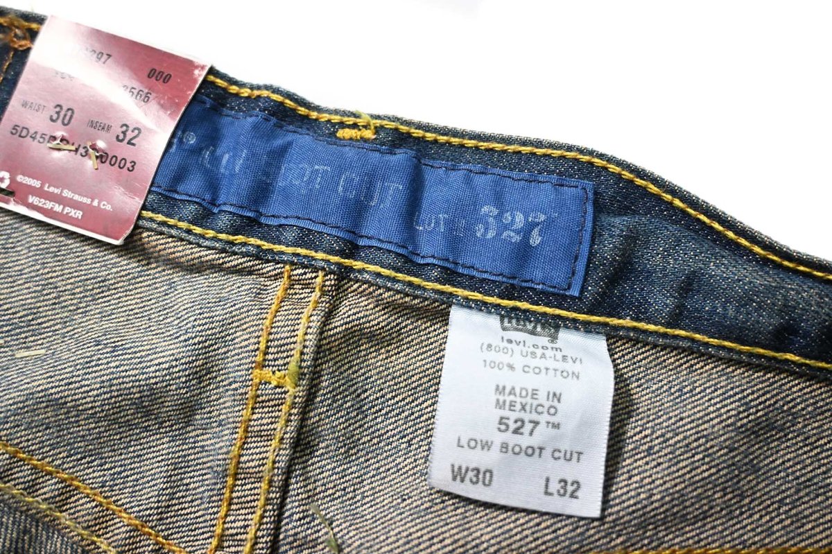 画像6: 00s Deadstock Levi's 527 Denim Pants Low Boot Cut #8193 リーバイス (6)