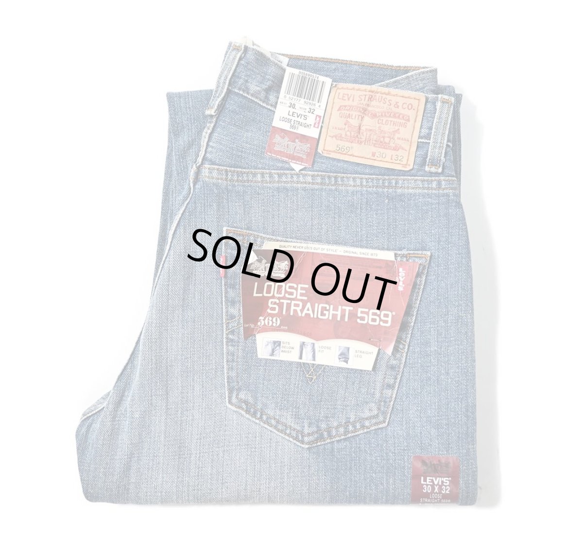 画像1: 00s Deadstock Levi's 569 Denim Pants Loose Straight #0574 リーバイス (1)