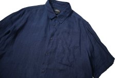 画像2: Used A.P.C. Short Sleeve Linen Shirt (2)