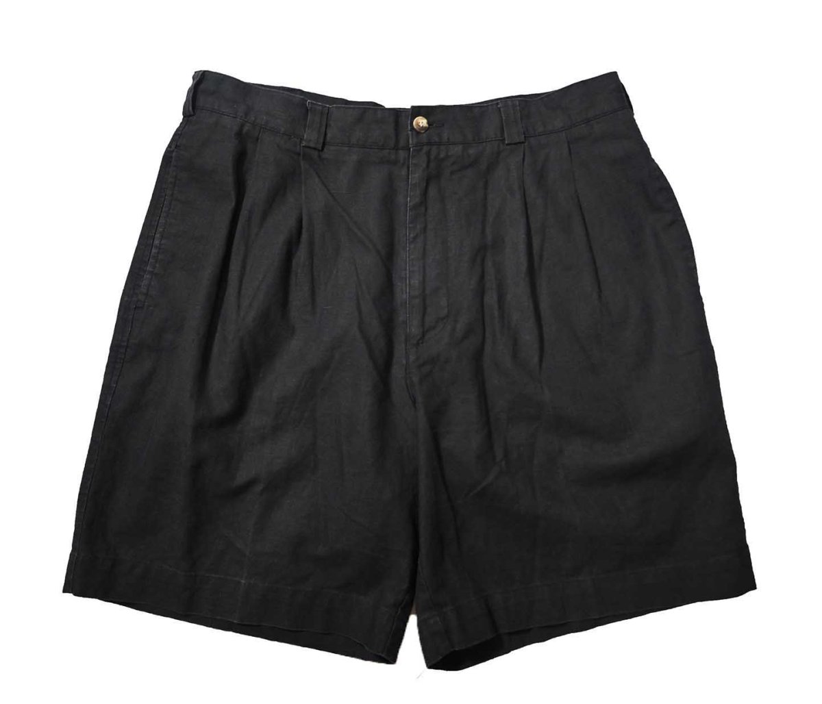 画像1: 90s Used Perry Ellis Linen Shorts (1)