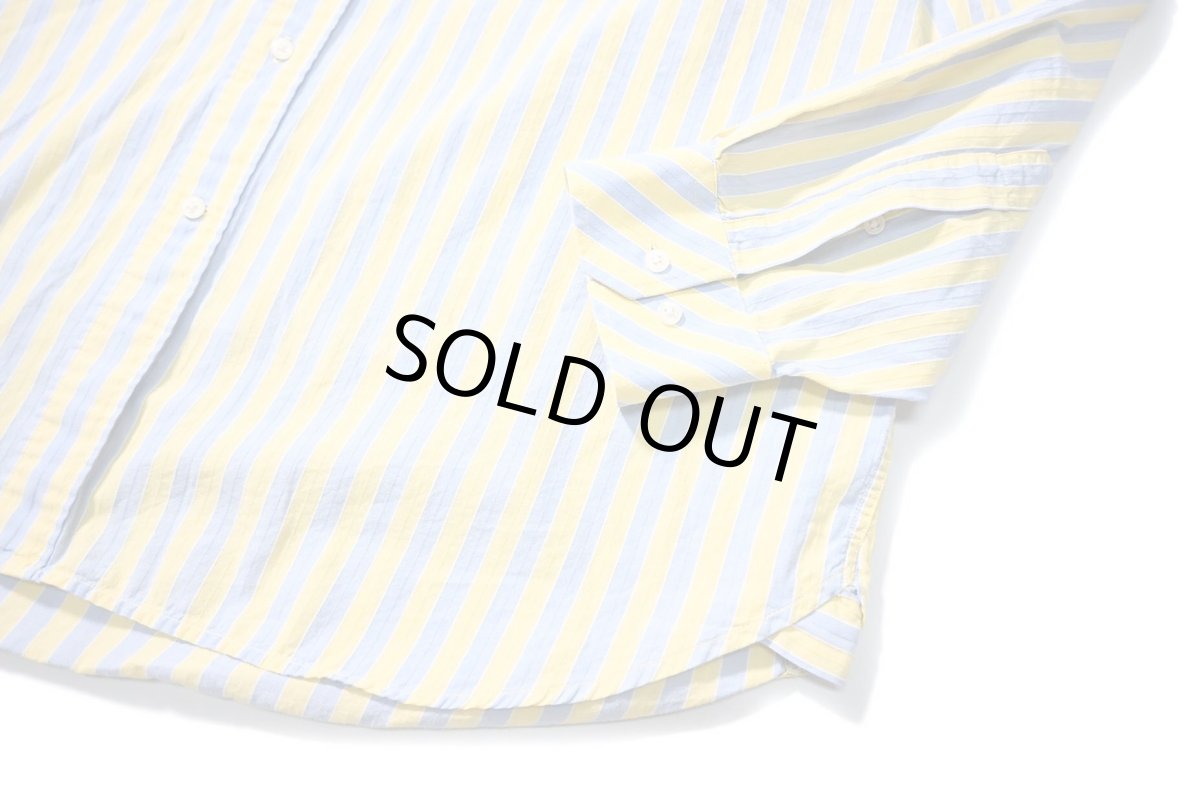 画像3: Used Christian Dior Stripe Band Collar Shirt (3)