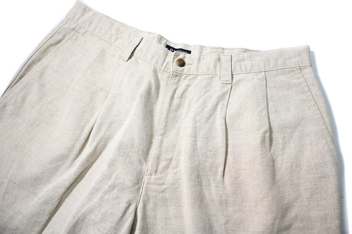 画像2: 90s Used Dockers Linen Shorts (2)