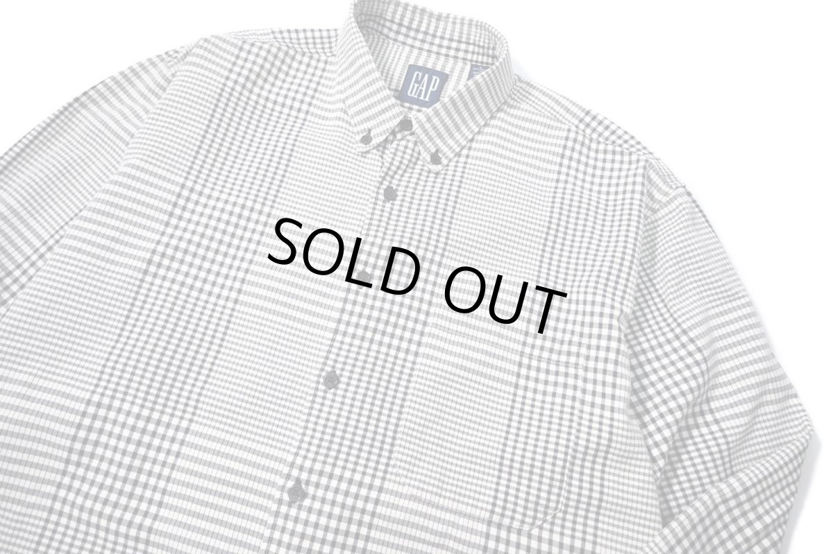画像2: 90s Used Gap Plaid B/D Shirt (2)