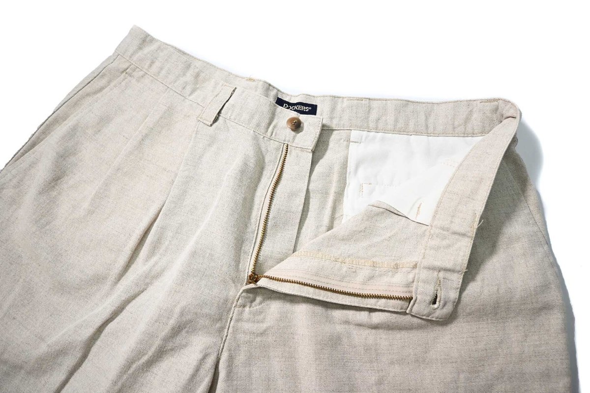 画像4: 90s Used Dockers Linen Shorts (4)