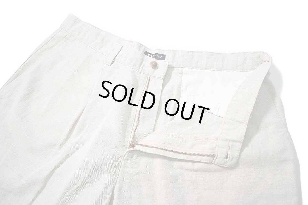 画像4: 90s Used Dockers Linen Shorts (4)