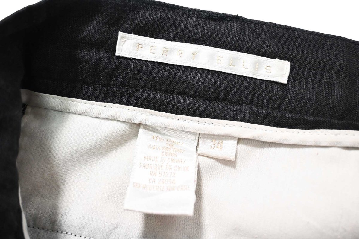 画像5: 90s Used Perry Ellis Linen Shorts (5)