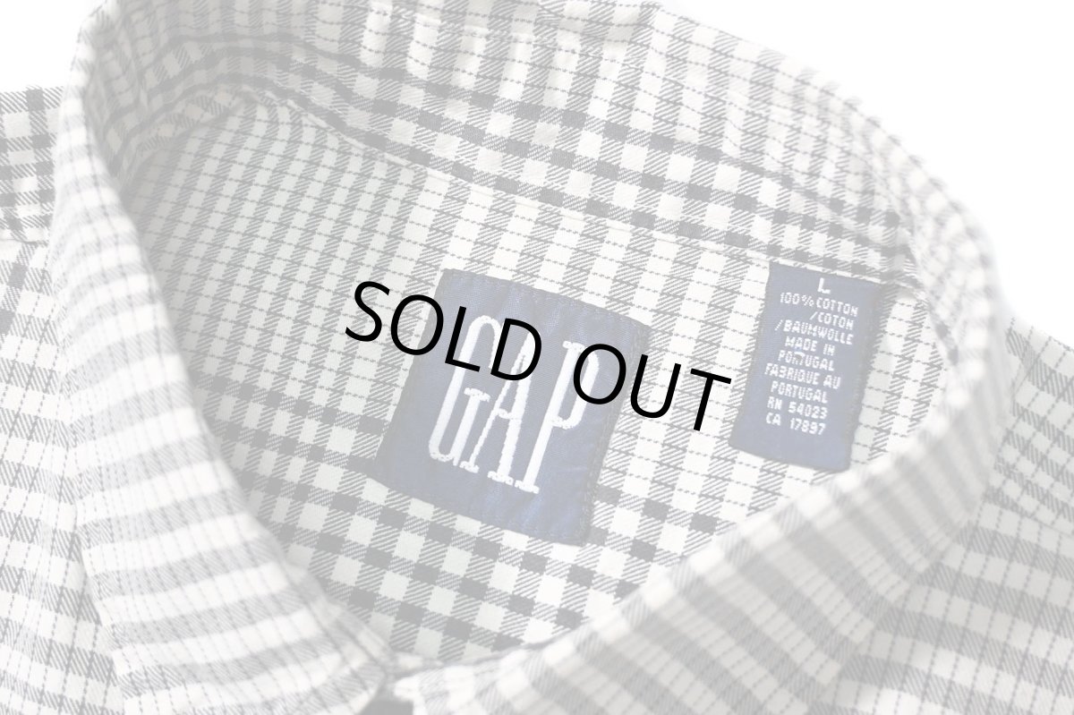 画像4: 90s Used Gap Plaid B/D Shirt (4)
