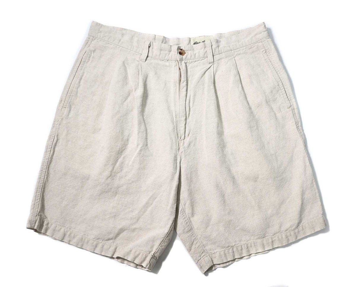 画像1: 90s Used Eddie Bauer Linen Shorts (1)