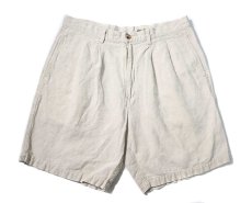 画像1: 90s Used Eddie Bauer Linen Shorts (1)