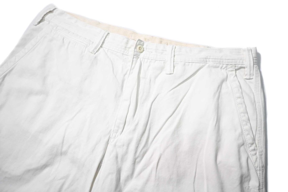 画像2: Used Polo Ralph Lauren Relaxed Fit Shorts White (2)