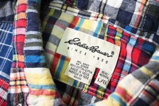 画像4: 90-00s Used Eddie Bauer Short Sleeve Patchwork B/D Shirt (4)