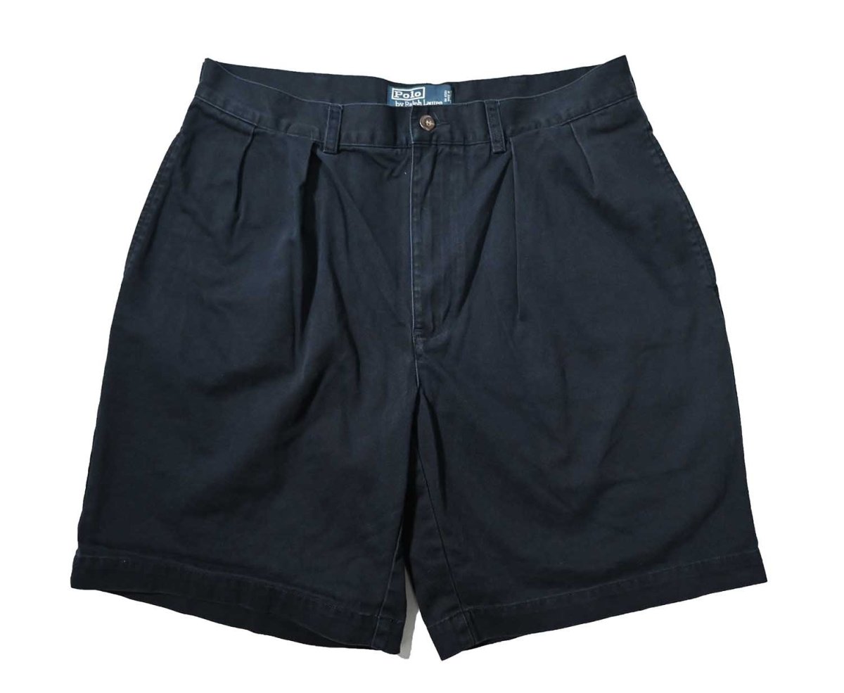 画像1: 90-00s Used Polo Ralph Lauren Tyler Shorts Navy (1)