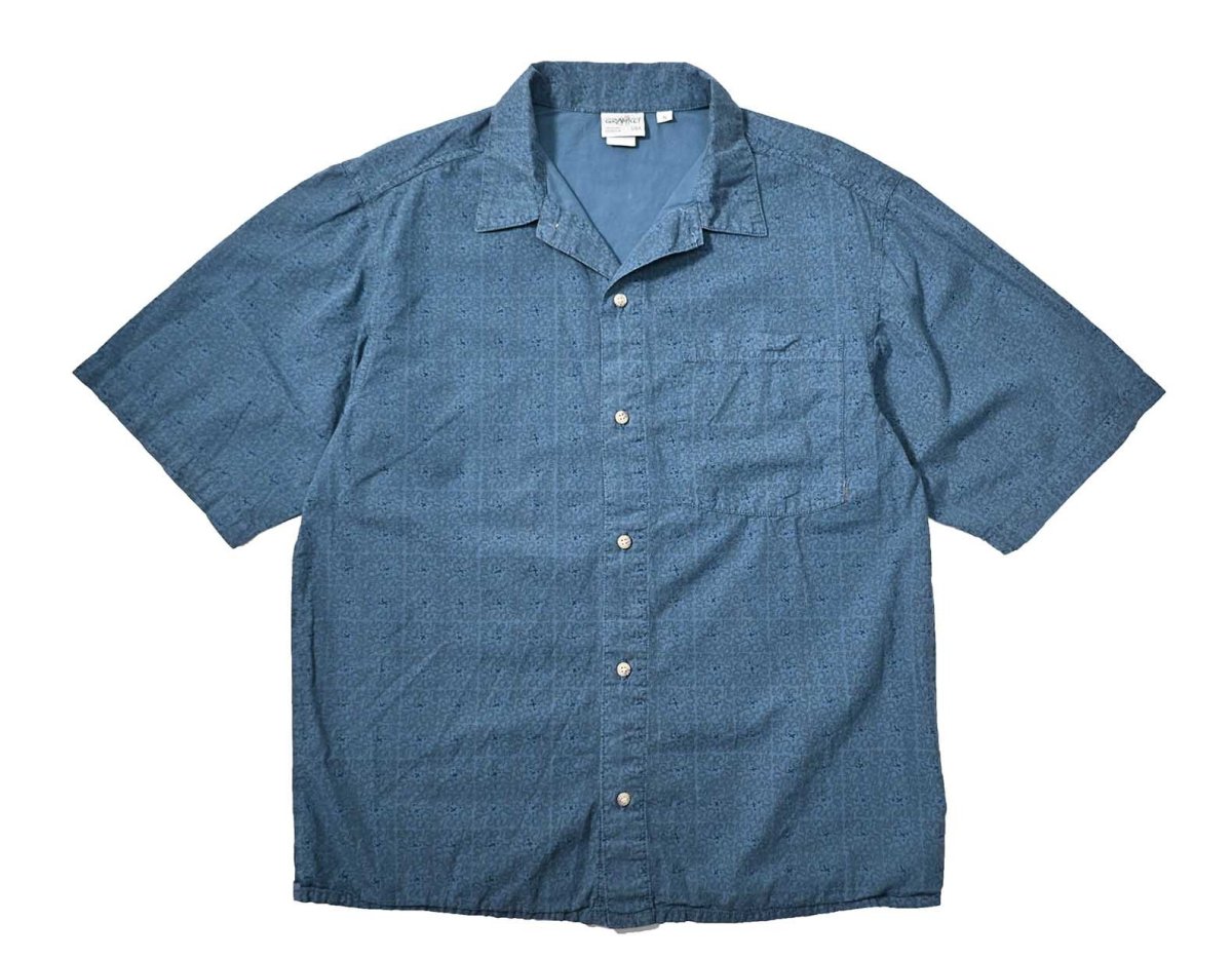 画像1: 00s Used Gramicci Short Sleeve Open Collar Shirt made in USA (1)