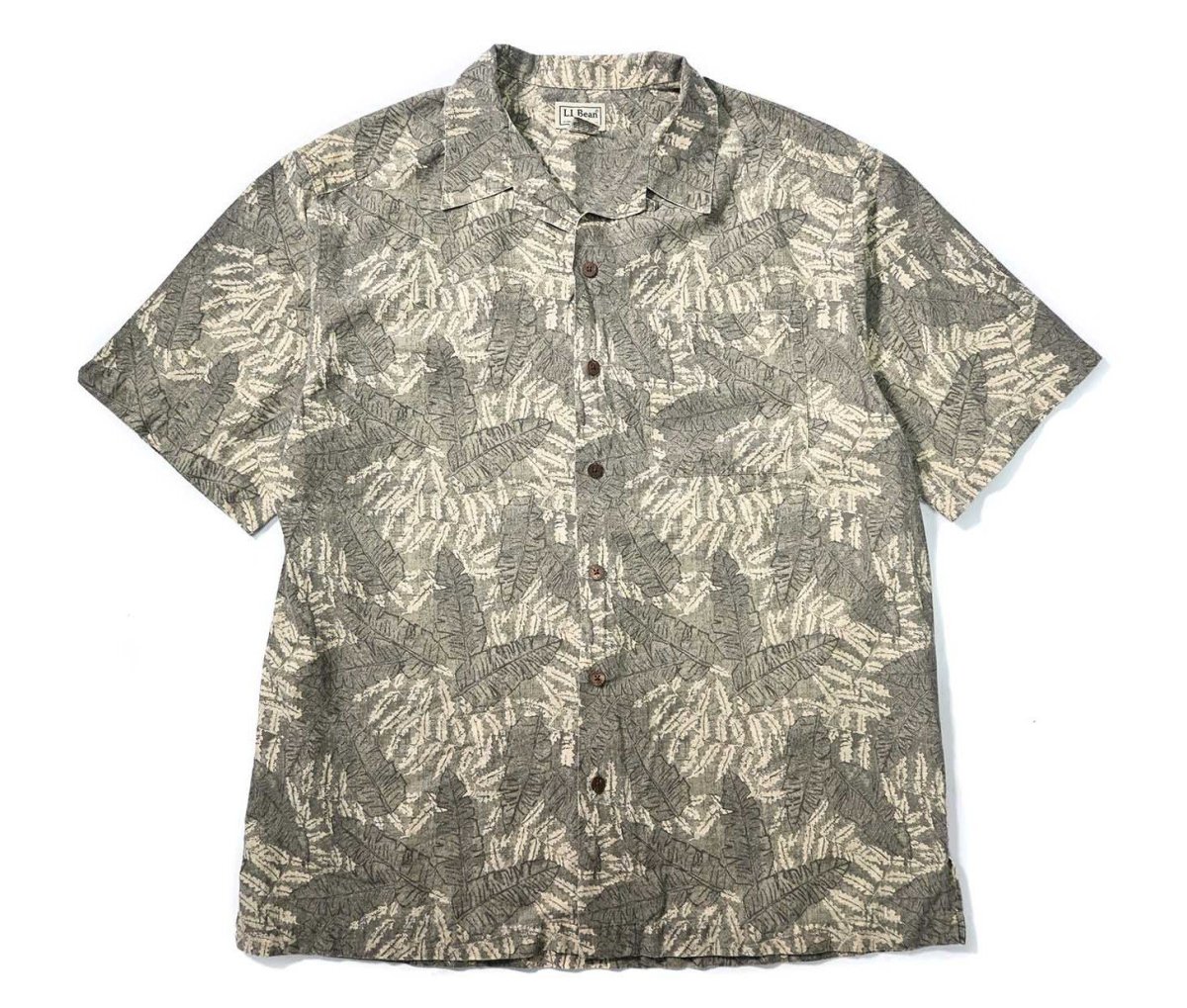 画像1: 00s Used L.L.Bean Short Sleeve Open Collar Shirt (1)