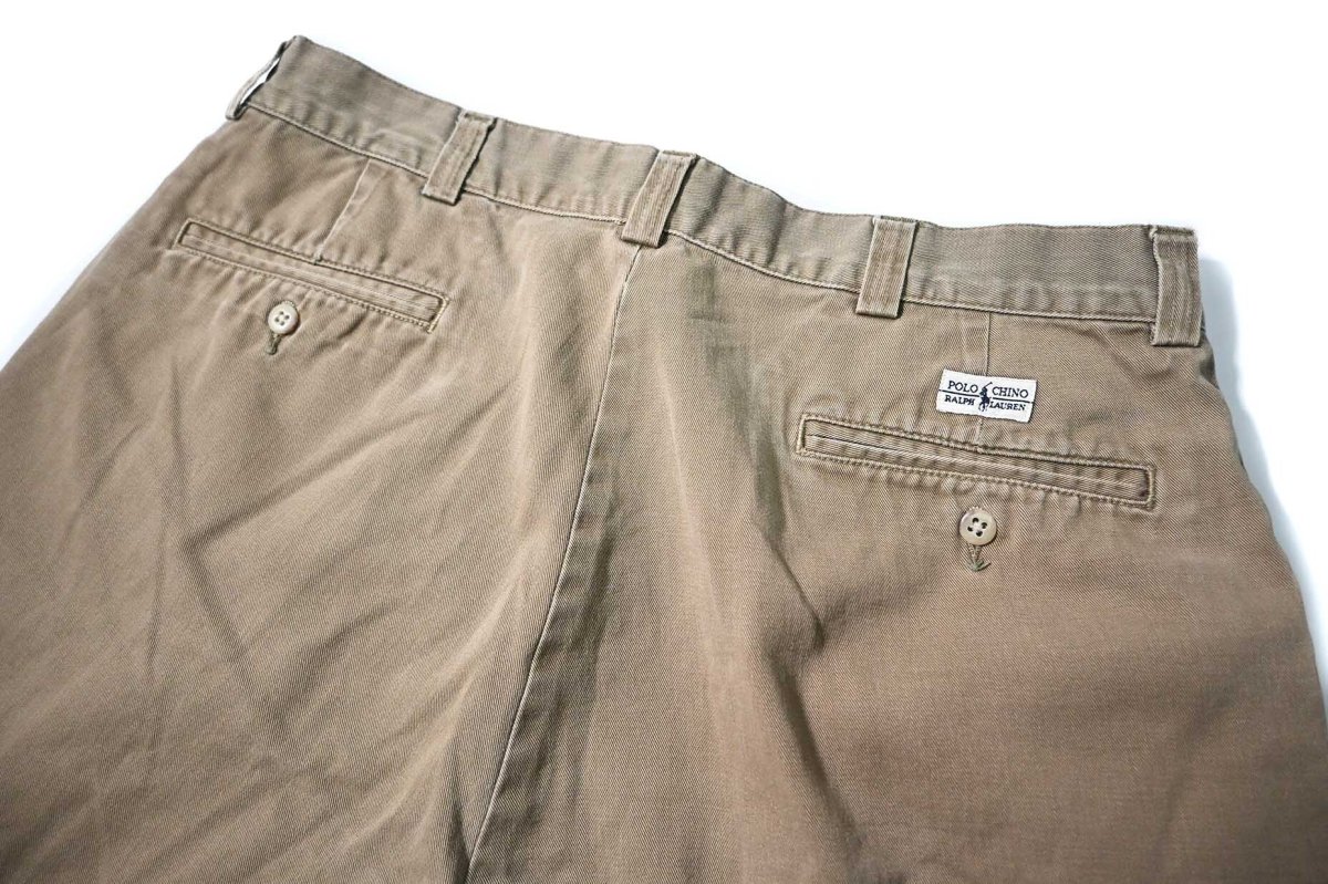 画像3: 90-00s Used Polo Ralph Lauren Philip Shorts Khaki (3)