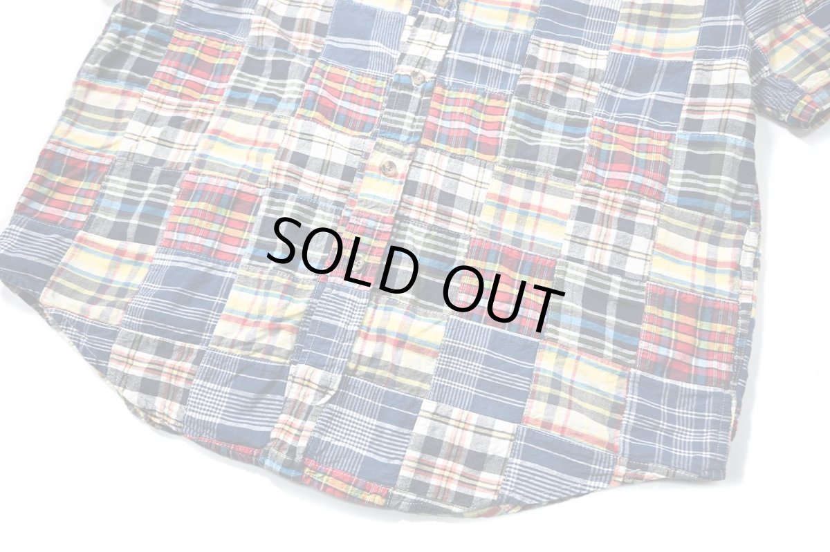 画像3: 90-00s Used Eddie Bauer Short Sleeve Patchwork B/D Shirt (3)