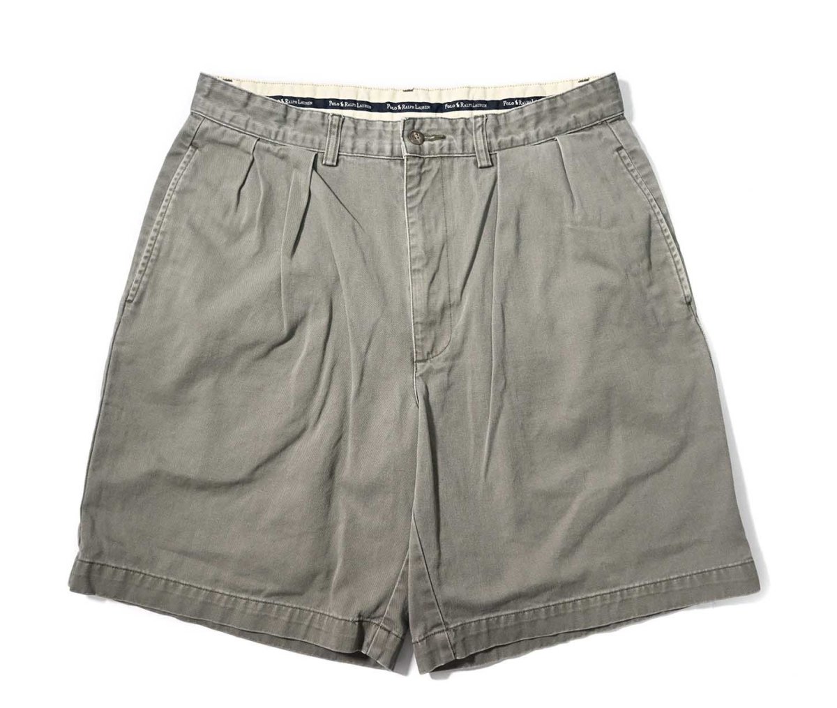 画像1: 90-00s Used Polo Ralph Lauren Tyler Shorts Olive (1)