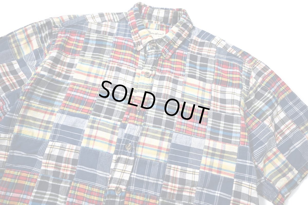 画像2: 90-00s Used Eddie Bauer Short Sleeve Patchwork B/D Shirt (2)