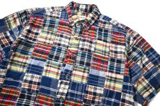 画像2: 90-00s Used Eddie Bauer Short Sleeve Patchwork B/D Shirt (2)