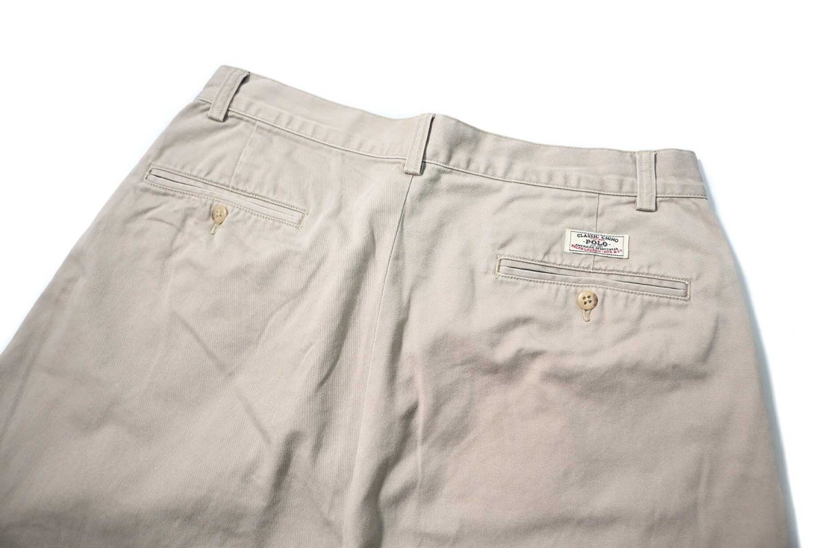 画像3: 90-00s Used Polo Ralph Lauren Tyler Shorts Khaki (3)