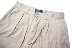 画像2: 90-00s Used Polo Ralph Lauren Tyler Shorts Khaki (2)