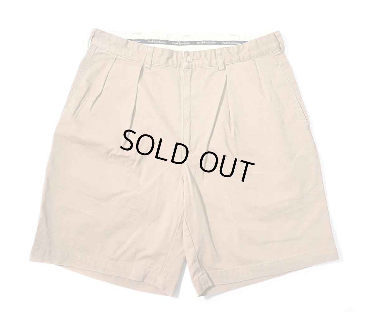 画像1: 90-00s Used Polo Ralph Lauren Tyler Shorts Brown (1)