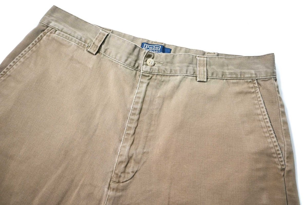 画像2: 90-00s Used Polo Ralph Lauren Philip Shorts Khaki (2)