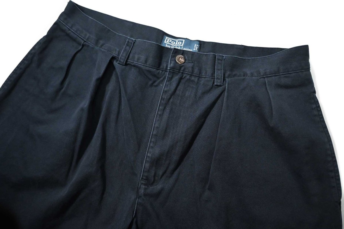 画像2: 90-00s Used Polo Ralph Lauren Tyler Shorts Navy (2)