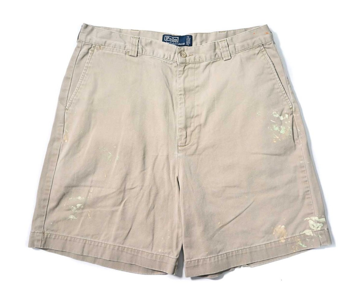 画像1: 90-00s Used Polo Ralph Lauren Philip Shorts Khaki (1)