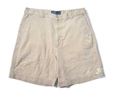 画像1: 90-00s Used Polo Ralph Lauren Philip Shorts Khaki (1)