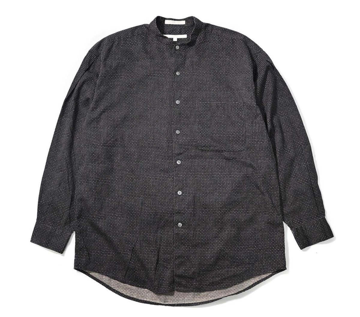 画像1: 90s Used Perry Ellis Band Collar Shirt (1)