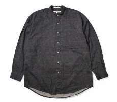 画像1: 90s Used Perry Ellis Band Collar Shirt (1)
