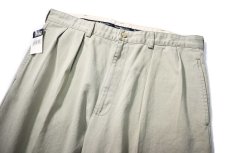 画像2: 90-00s Deadstock Polo Ralph Lauren Pleated Chino Trouser Khaki "Andrew Pant" ラルフローレン (2)
