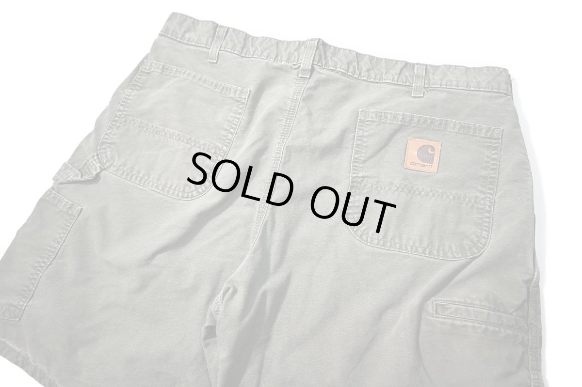 画像3: 00s Used Carhartt Canvas Utility Work Short Olive (3)