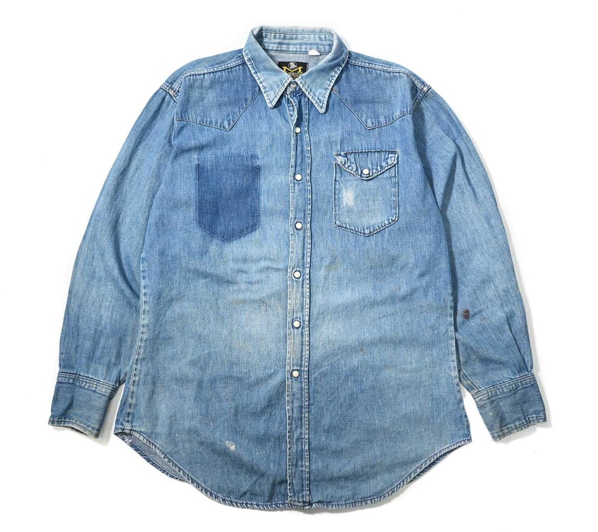 画像1: 70s Used Maverick Western Shirt made in USA (1)