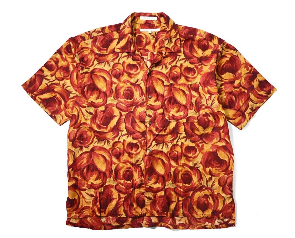 画像1: 90s Used Perry Ellis Short Sleeve Cotton/Linen Shirt (1)