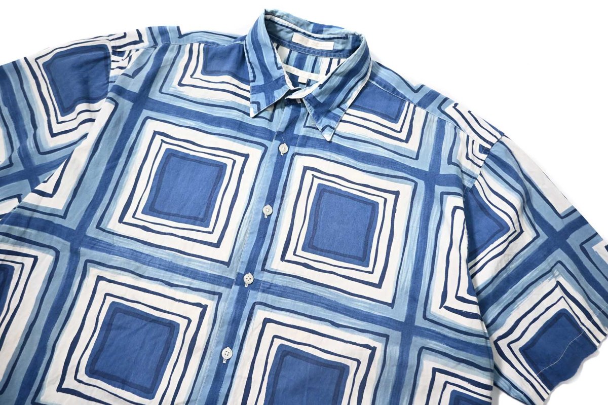 画像2: 90s Used Perry Ellis Short Sleeve Cotton Shirt (2)