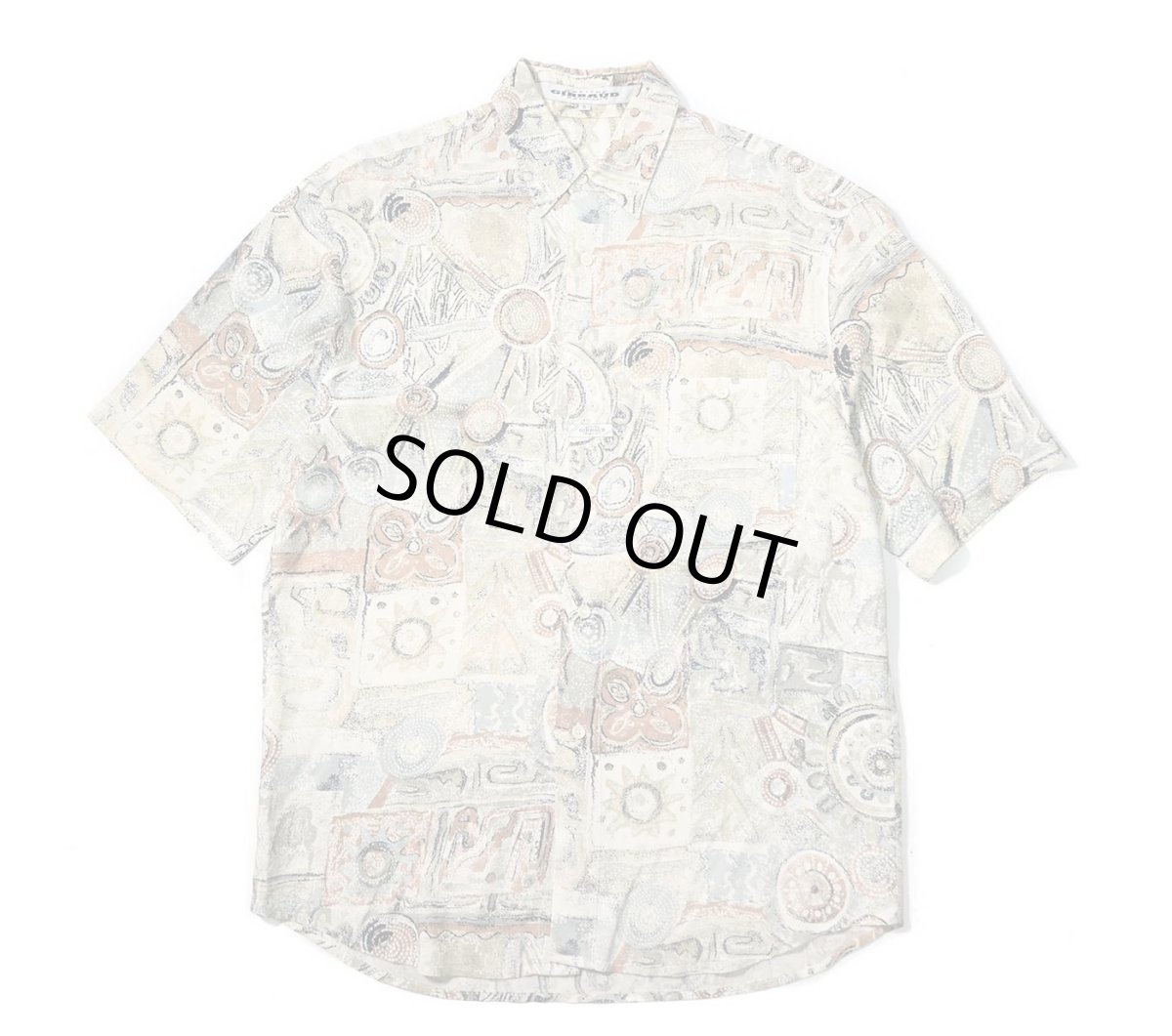 画像1: 90s Used Marithé François Girbaud Short Sleeve Rayon Shirt (1)