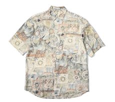 画像1: 90s Used Marithé François Girbaud Short Sleeve Rayon Shirt (1)