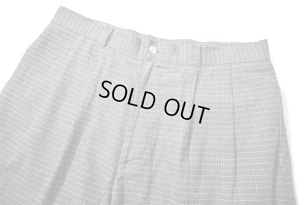 画像2: 00s Deadstock Perry Ellis Portfolio Linen Shorts (2)