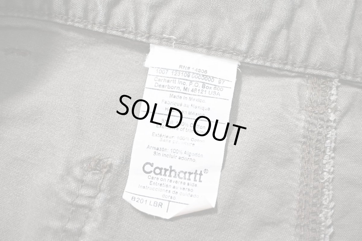 画像5: 00s Used Carhartt Double Knee Canvas Utility Work Short Light Brown (5)
