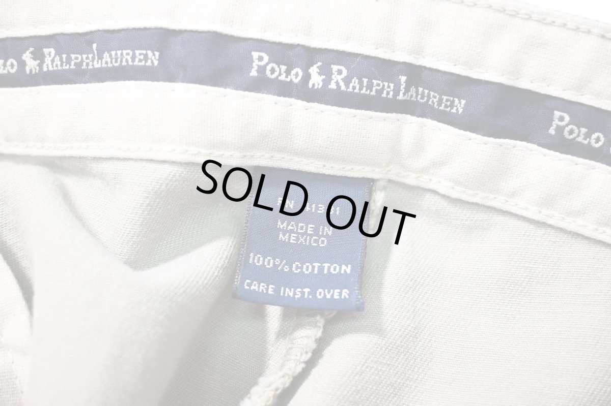 画像7: 90-00s Deadstock Polo Ralph Lauren Pleated Chino Trouser Khaki "Andrew Pant" ラルフローレン (7)