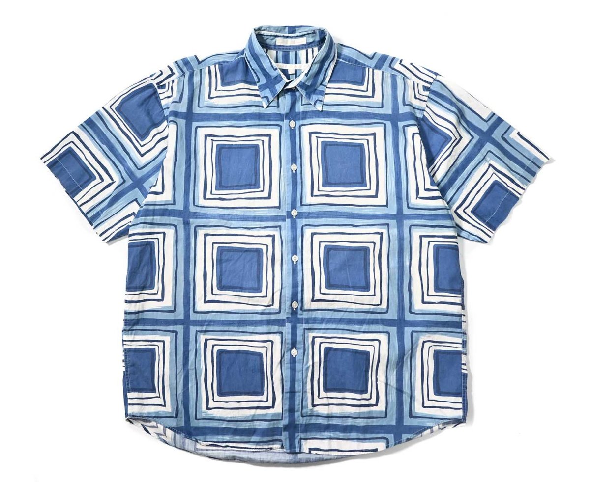 画像1: 90s Used Perry Ellis Short Sleeve Cotton Shirt (1)