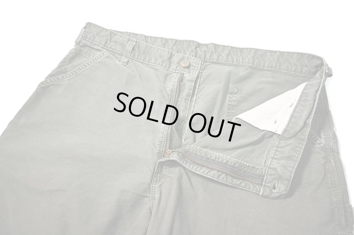画像4: 00s Used Carhartt Canvas Utility Work Short Olive (4)