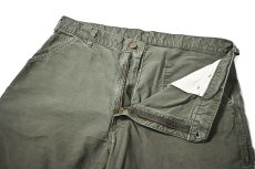 画像4: 00s Used Carhartt Canvas Utility Work Short Olive (4)